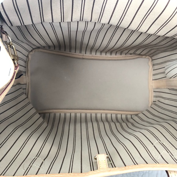 Louis Vuitton Neverfull MM Tote coated fabric cowhide leather trim Shoulder Bag - Picture 7 of 17